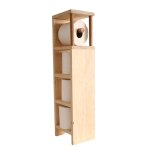 Toilet Paper Holder Stand Incl 4 Toilet Rolls