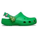 Classic Holiday Icons Lights B Clog Kids Age 5+ - Grass Green J6