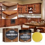 Beeswax Wood Care Kit With Sponge - Polishing & Brightening Wax For Floors And Cabinets Scratch Repair
