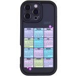 Phone Case With 2025 Bubble Calendar & Pro Cam - Iphone 16 Pro Max - Black