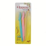 3PCS LOT Portable Eyebrow Trimmer And Hair Remover - Sharp Facial Razor Blades For Makeup And Shaving - Convenient Set With Shav