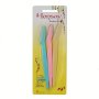 3pcs/lot Portable Eyebrow Trimmer And Hair Remover - Sharp Facial Razor Blades For Makeup And Shaving - Convenient Set With Shaver And Sharpener