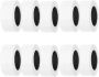10 Rolls Self-adhesive Price Label Paper 500 Stickers Per Roll Pure White