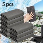 5PCS 1PCS Magic Glass Wiping Rags Multifunctional Windows Mirror Cleaning Cloths Home Car Washing Towel Household Kitchen Bathro