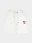 Happy Bear Fleece Jog Shorts - Off White - Off White XL