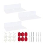 3 Pack Acrylic Floating Shelves Clear