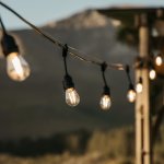 20M Festoon Drop String Lights 20 Vintage Bulbs