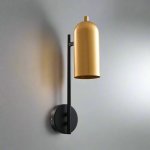 Lucian Aluminium Wall Light Black And Gold