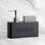 1PC Two In One Soap Dispenser With Sponge Holder Liquid Soap Pump Dispenser And Sponge Holder For Sink Practical Sink Organiser For Accessories Home Essential