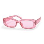 Trans Pink Square Tint Sunglasses