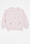 PoP Candy Applique Sweat Top-lilac