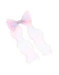 Kids Pink & Purple Ombre Fabric Bow Clip