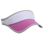 Ahead Golf – Scalloped Edge Taped Tech Visor – White wisteria