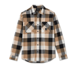 Essence Long Sleeve Flannel Shirt – Plaid – Harley Black & Tanni