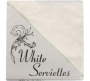 Serviettes 2PLY 33CM 40PC Plain White Multicolour Paper Napkins