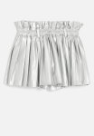 PoP Candy Mettalic Pleated Skirt - Grey