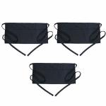 Boharers Waist Apron With 3 Pockets 3 Pack - Black Waitress Server Short Apron