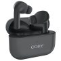 Coby True Wireless Earbuds With Charging Case Black