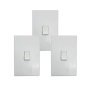 Single Light Switches - Set Of 3 ES1LSW01