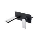 Bijiou Geneva Basin Spout With Cover Plate Chr black