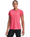 Women's Ua Tech Twist T-Shirt - Cerise / XXL