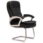 High-back Comfortable Pu Leather Office Chair 511G Black