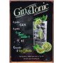 Vintage Metal Tin Signs - Gin & Tonic - Pub Decorative Metal Plates