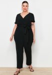 Belted Jumpsuit - Black