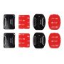 Action Mounts 2X Flat & 2X Curved Mounts W/ 3M Adhesives For Gopro Hero 5