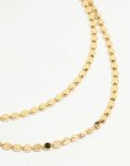Goldair Gold Plated Disc Chain Layered Necklace