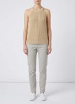 Polo Harlow Knitted Stone Halter Top - XL Grey