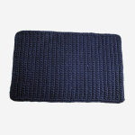 Cotton Crochet Bathmat - Navy