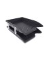 Bantex A4 Pp Optima Letter Tray Set Black