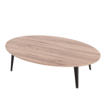 Holly Oval Coffee Table - Blackwood