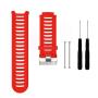 Solid Color Silicone Watch Band For Garmin Forerunner 910XT Red