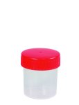 Ratiolab Multipurpose Beakers 60 Ml With Red Screw Lid Graduated Sterilized Pack Of 500