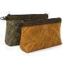 2 Pack Heavy Duty Waxed Canvas Tool Pouches 14 Inch