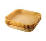 Air Fryer Paper Liners 50PC 16X16X4.5CM Square Basic - Crockery Centre