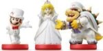 Nintendo Amiibo Super Mario - Wedding Mario Peach & Bowser 3 Set