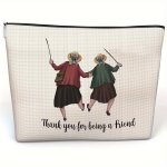 Friendship Gifts For Women Thank You For Being A Friend Cosmetic Bag Best Friend Birthday Gifts Makeup Bag Christmas Graduation