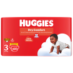 Huggies Dry Comfort Size 3 Disposable Nappies 60 Pack