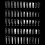 60 Pcs Extension False Nail Tips Acrylic Fake Finger Uv Gel Polish Quick Building Mold Sculpted Full Cover Nail Tips Manicures T