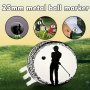 Magnetic Golf Ball Marker 25MM - Durable Iron Perfect Gift For Men & Women Golfers