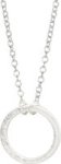 Dainty Silver Circle Necklace
