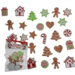 Festive Gingerbread Stickers Foam 28 Piece