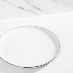 Stoneware Side Plate - Vintage White