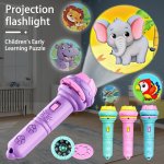 Children's Projection Flashlight Educational Toy Halloween Christmas Gift