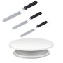 Baking Cake Icing Turntable And Spatula Set