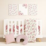 Cot Duvet Bedding Watercolour Bouquet Set
