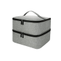Portable Nail Polish Bag Double Layer Nail Polish Carrying Case-gray